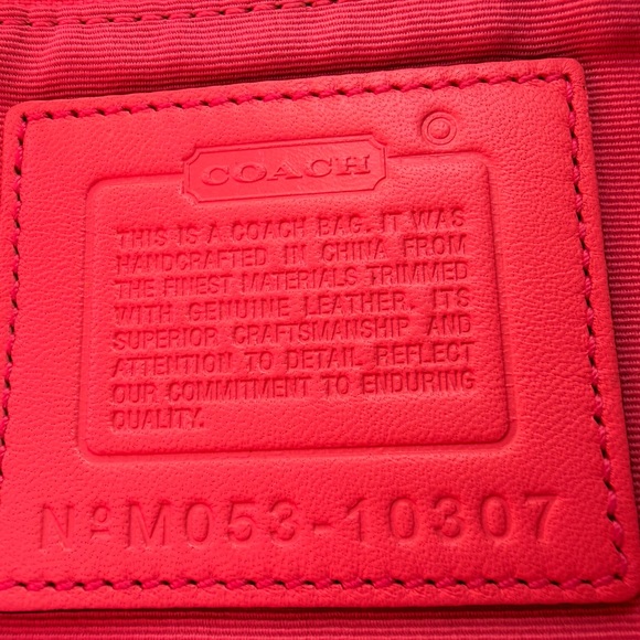 Coach Pink Signature Canvas Y2K Shoulder Bag - Picture 5 of 6